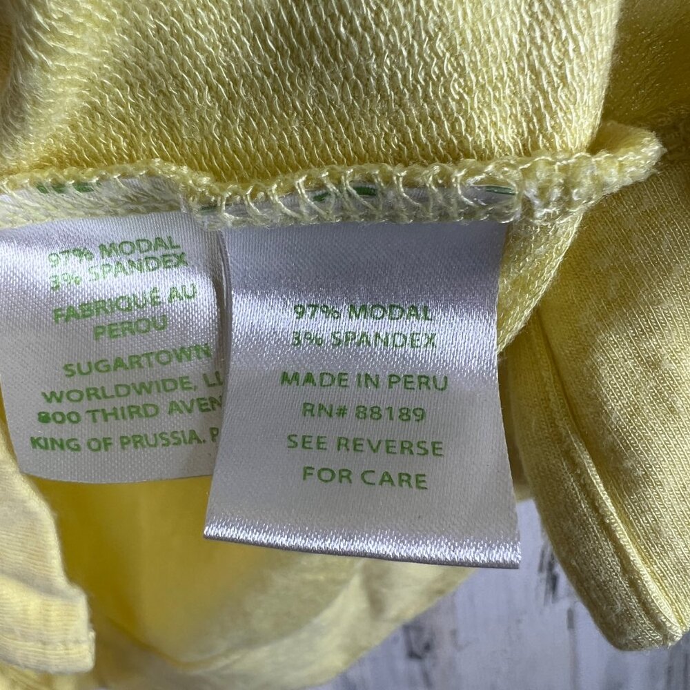 Lilly Pulitzer Luxletic‎ Peruvian Yellow Pop-over Sweatshirt Women's Size Medium - Picture 5 of 9